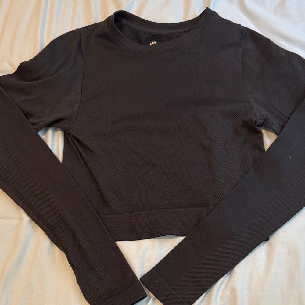All in Motion Black Long Sleeve Top